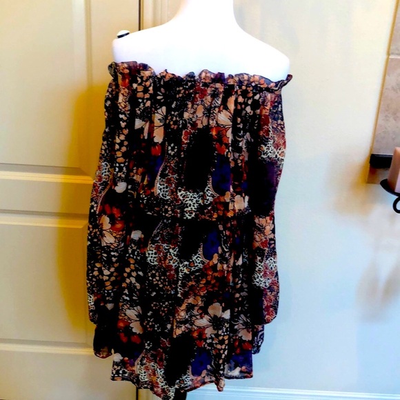 NWOT Rachel Zoe fall floral dress - Picture 4 of 14
